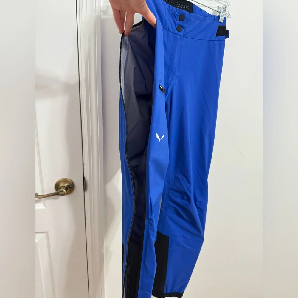 Salewa Ortles 3L Powertex Waterproof Alpine Ski Shell Pants Women XS Blue / NWOT